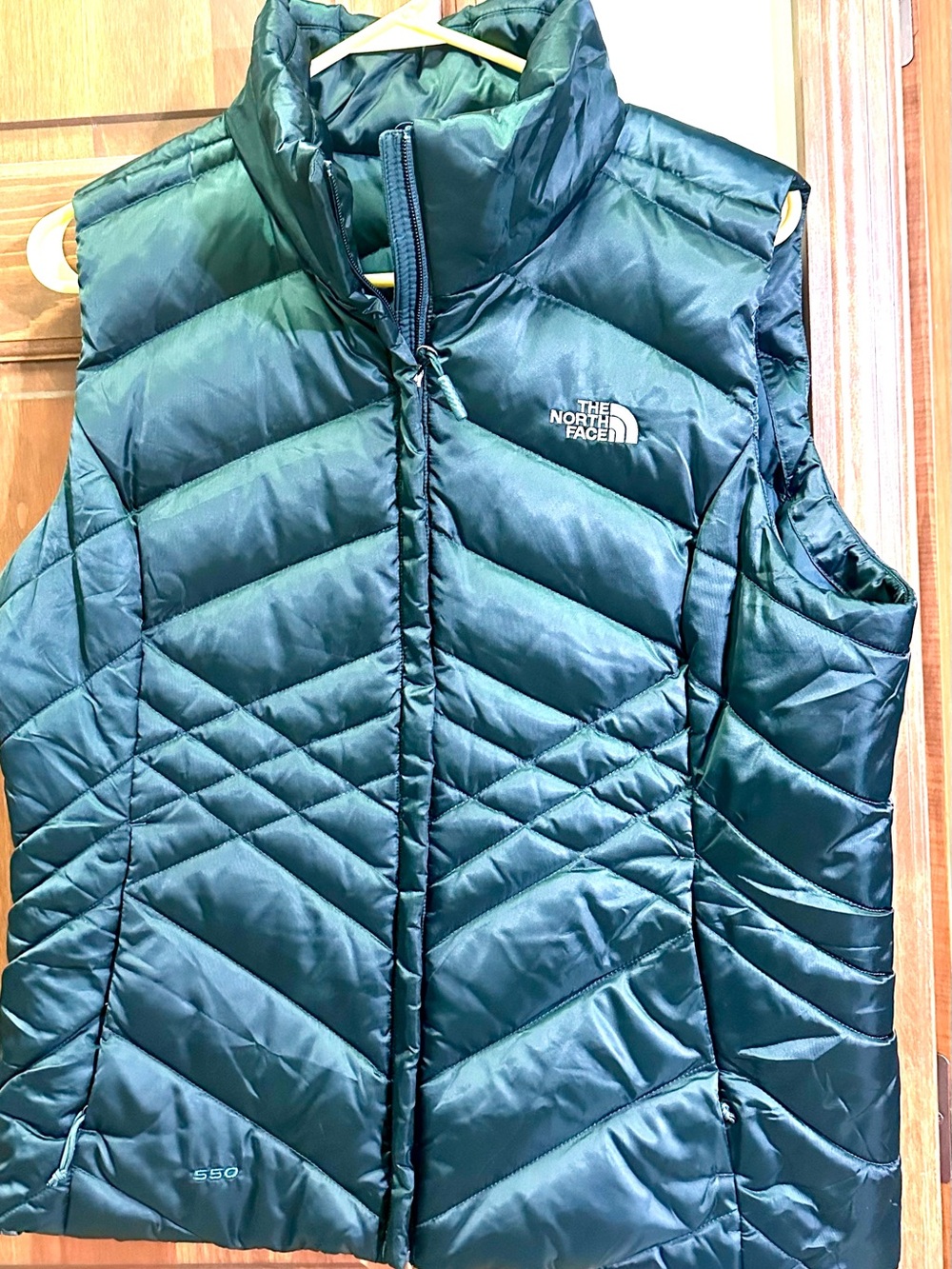 The North Face Women's Dark Green Quilted Down Vest